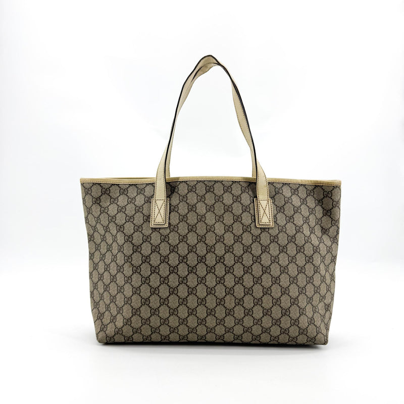 Gucci Plus Gg Coated Canvas With Leather Brown Bag