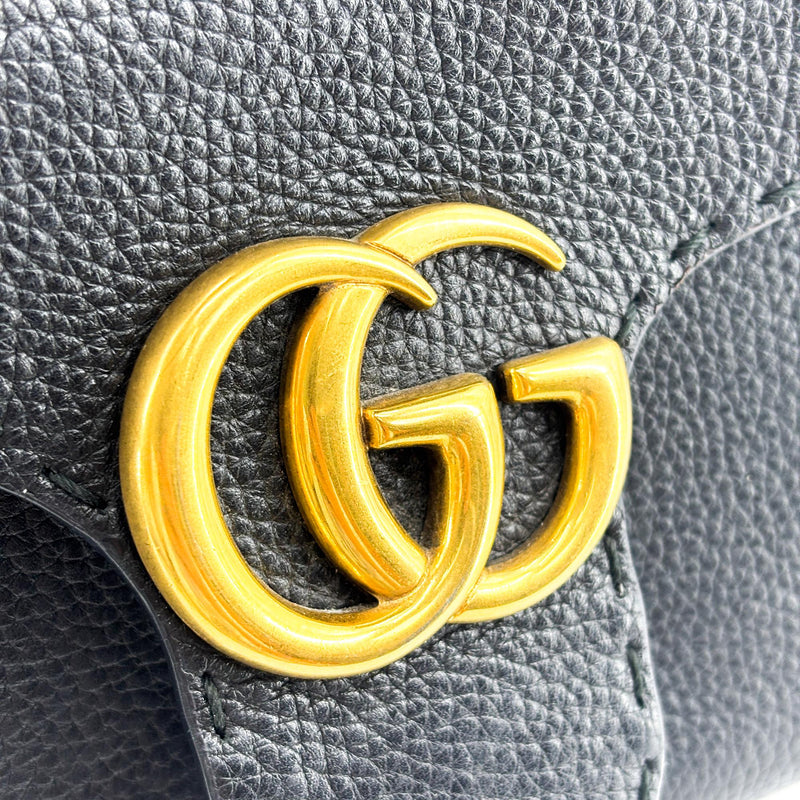 Gucci Gg Marmont Belt Matelasse Leather Black Calfskin Bag