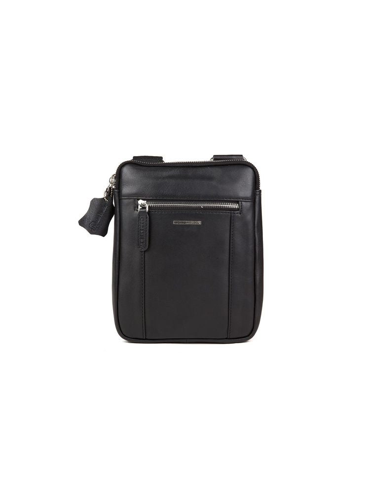 Momo Design Leather Shoulder Bag — Black