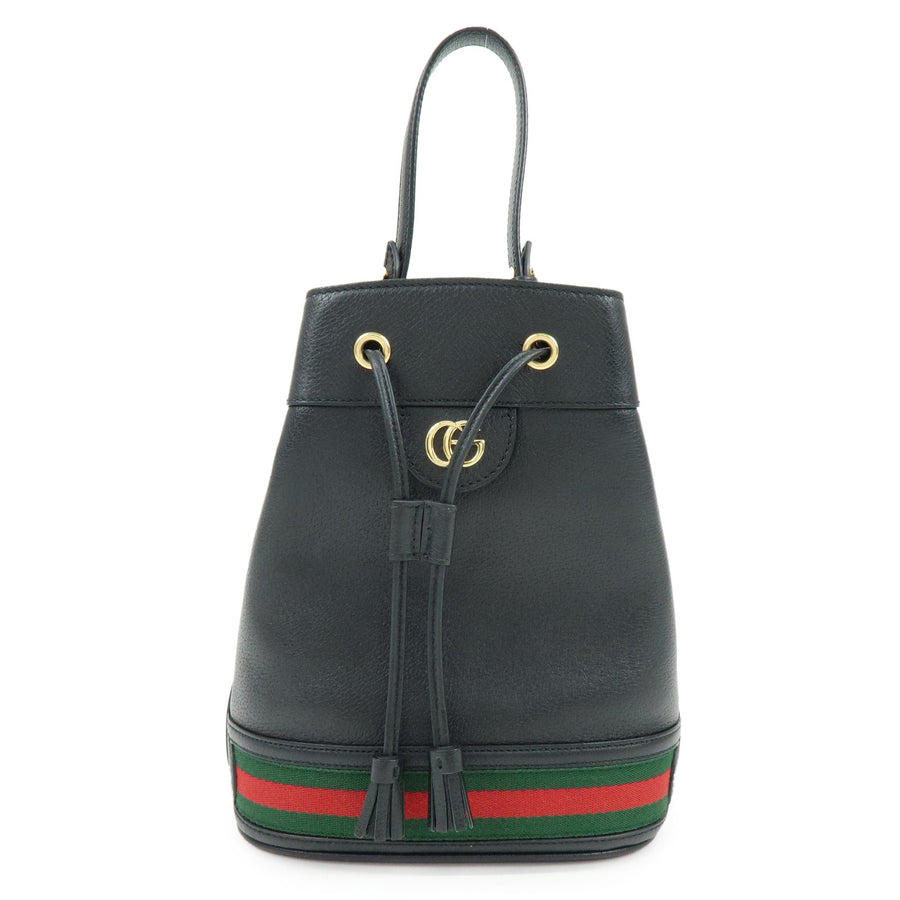 Gucci Ophidia Bucket Leather Black Bag