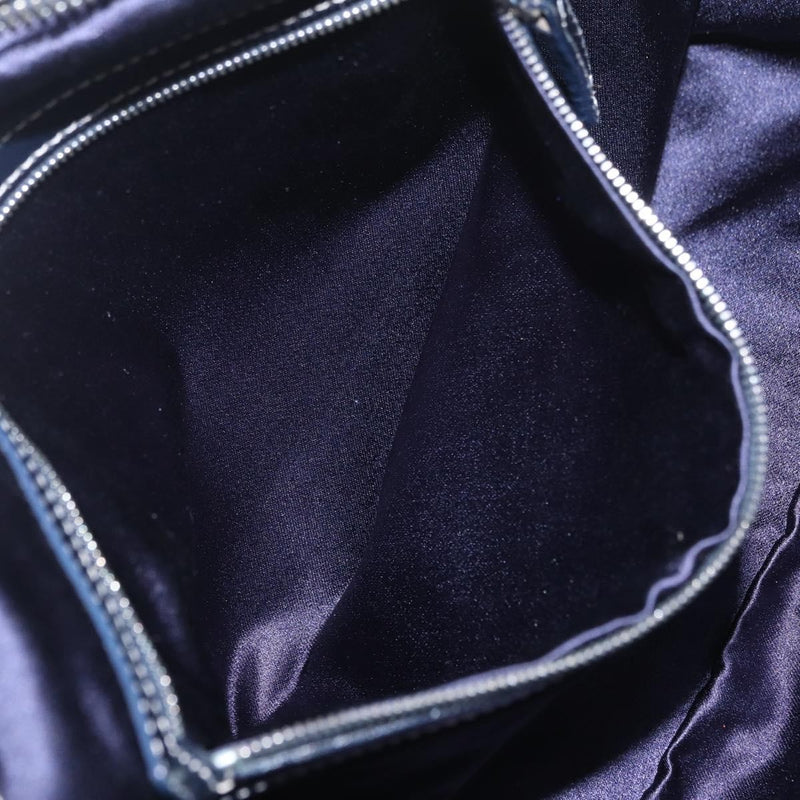 Fendi Shoulder Zucchino Canvas Navy Bag