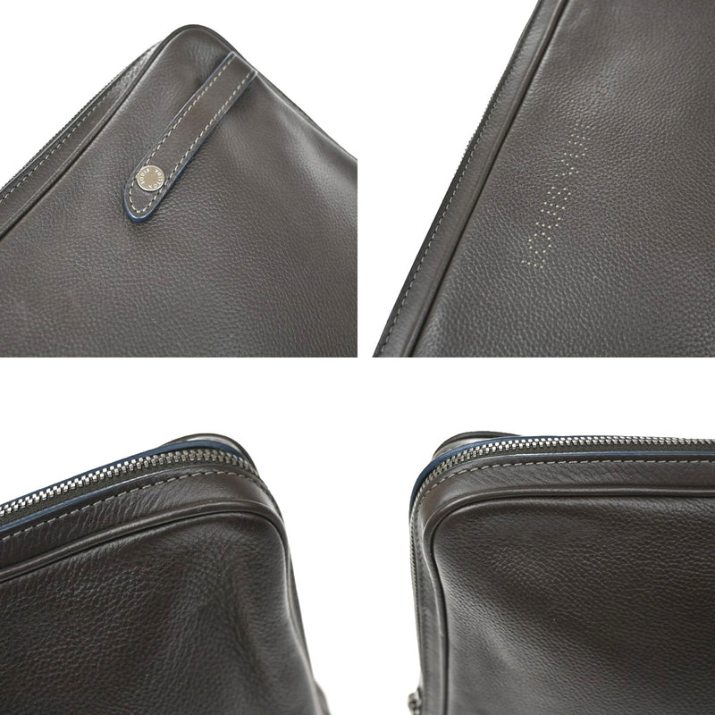 Louis Vuitton Laptop Sleeve Leather Brown Bag