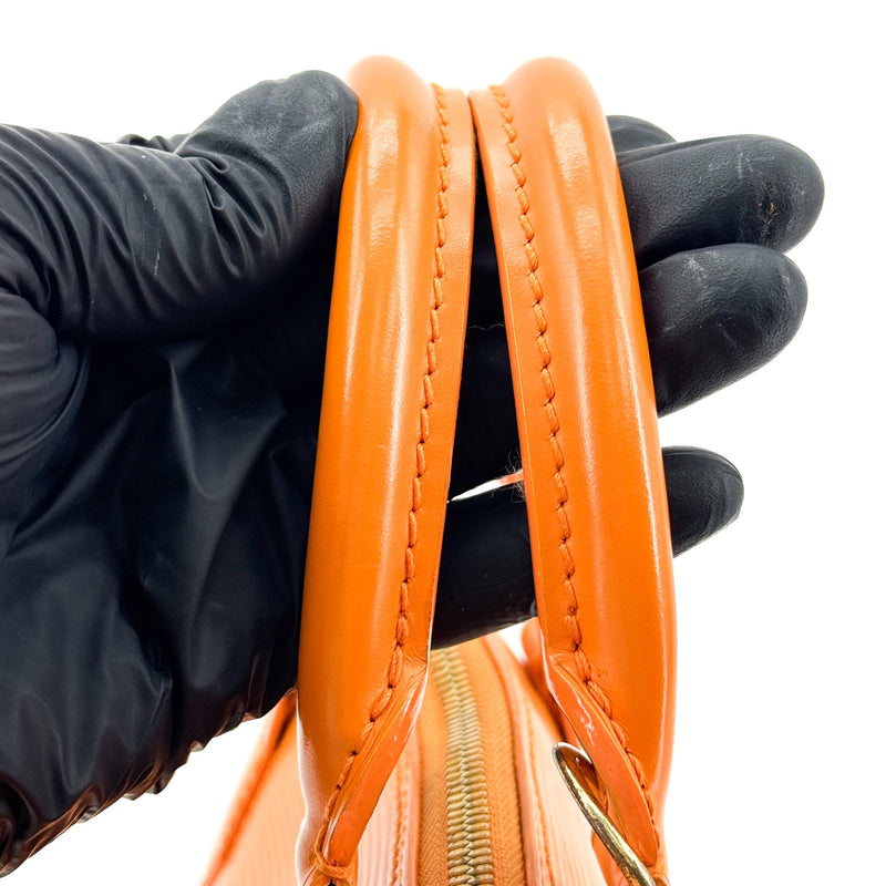 Louis Vuitton Alma Epi Leather Orange Bag