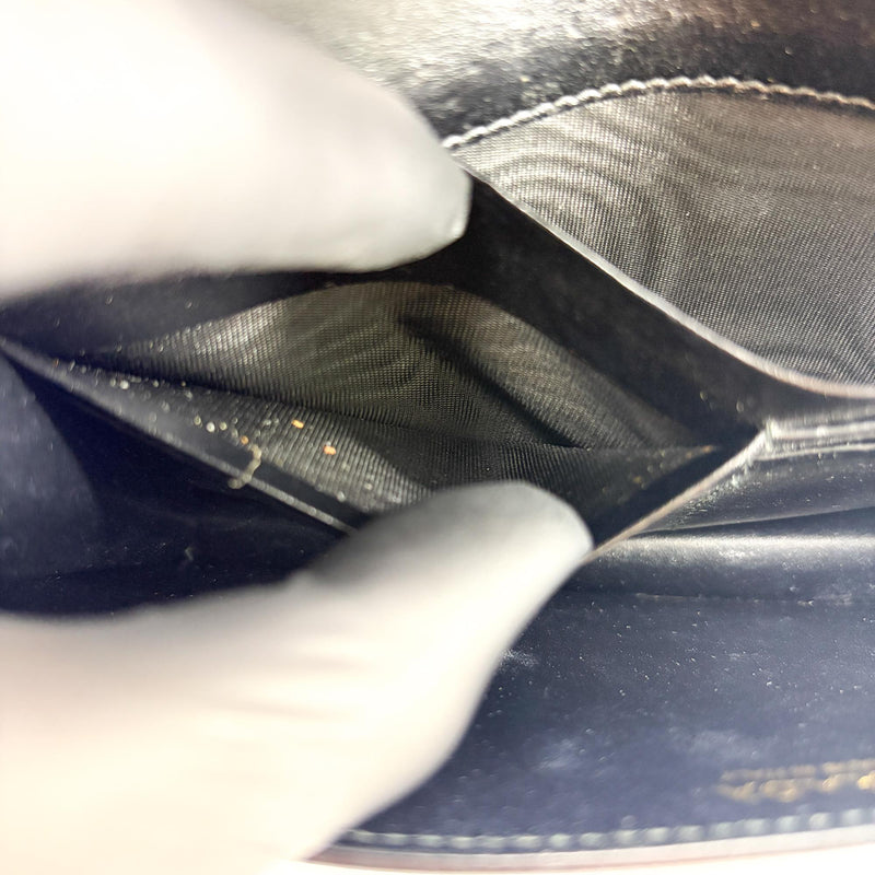 Prada Wallet On Chain Saffiano Leather Black Bag