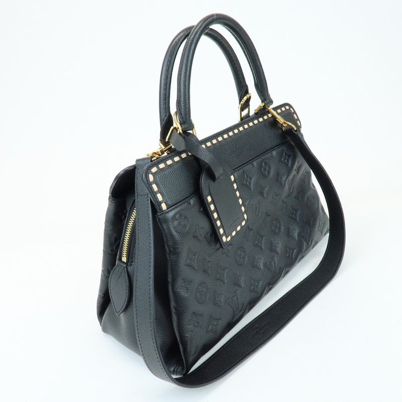 Louis Vuitton Vosges Whipstitch Monogram Empreinte Leather Black Bag