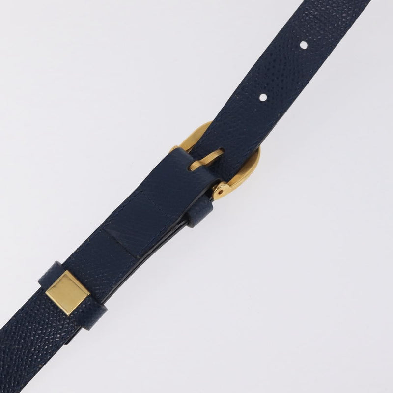 Saint Laurent Overseas Leather Navy Bag