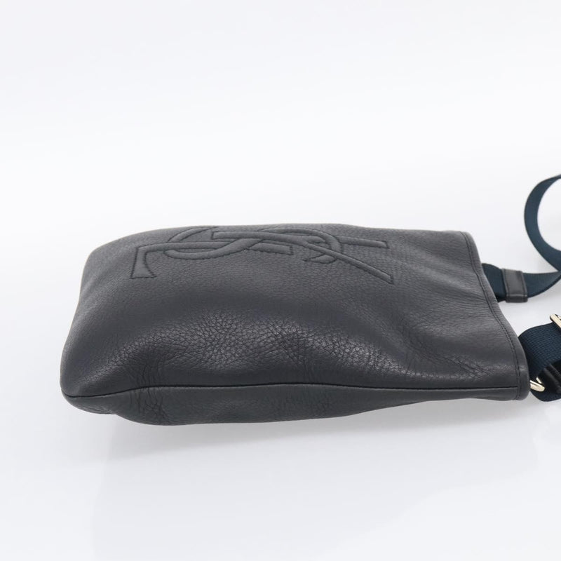 Saint Laurent Vintage Shoulder Bag Leather Black