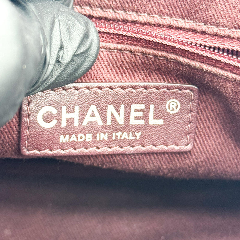 Chanel Flap Messenger Quilted Calfskin Black Leather