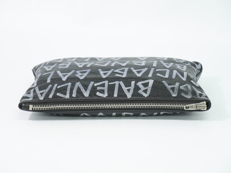 Balenciaga Graffiti Leather Black Bag