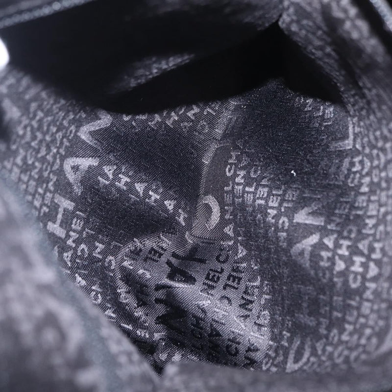 Chanel Camellia Messenger Tweed Gray Cotton