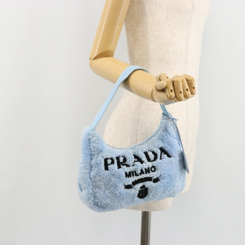 Prada Re-Edition 2000 Hobo Terry Cloth Blue