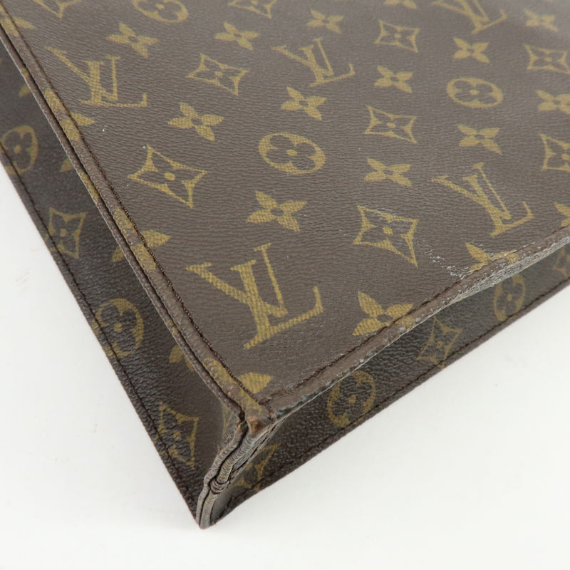 Louis Vuitton Vintage Sac Plat Monogram Canvas Brown Bag
