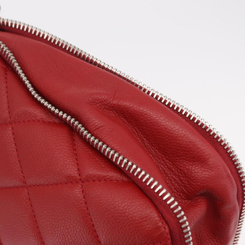 Chanel Timeless Cc Expandable Quilted Caviar Red Leather Bag