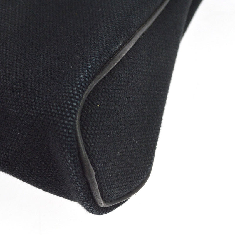 Hermes Heeboo Toile Black Canvas Bag