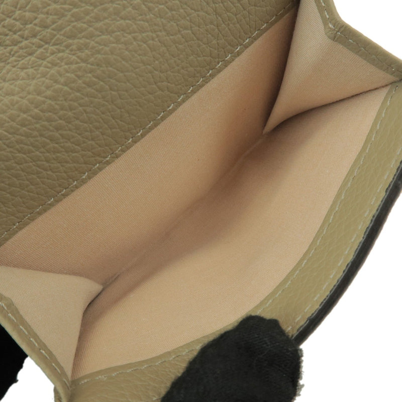 Chloe Alphabet Trifold Leather Khaki Accessory
