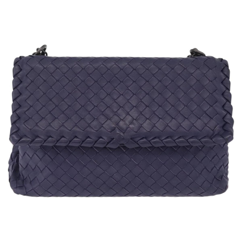 Bottega Veneta Olimpia Intrecciato Nappa Purple Leather Bag