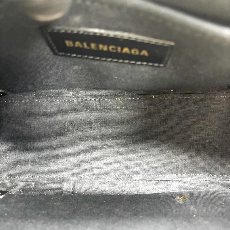 Balenciaga Hardware Canvas Black Bag