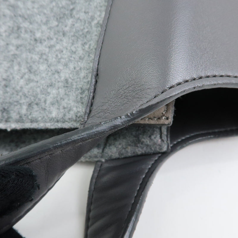 Stella Mccartney Alter Faux Leather Gray Canvas Bag