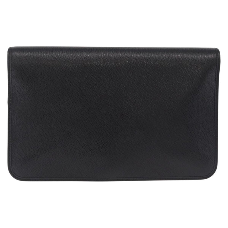 Christian Dior Vintage Honeycomb Canvas Black Leather Bag