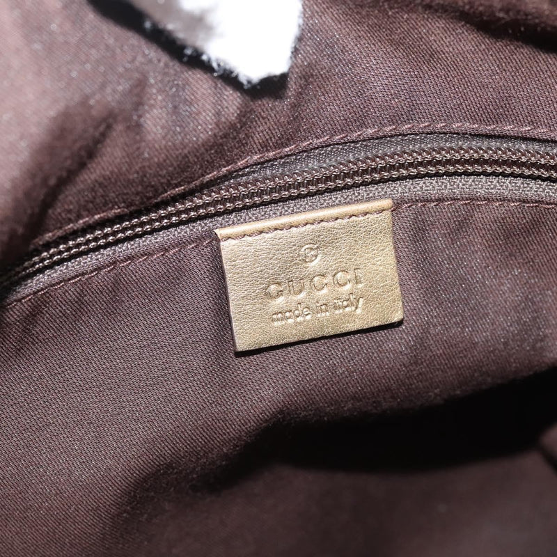 Gucci Zip Messenger Gg Canvas With Perforated Leather Beige