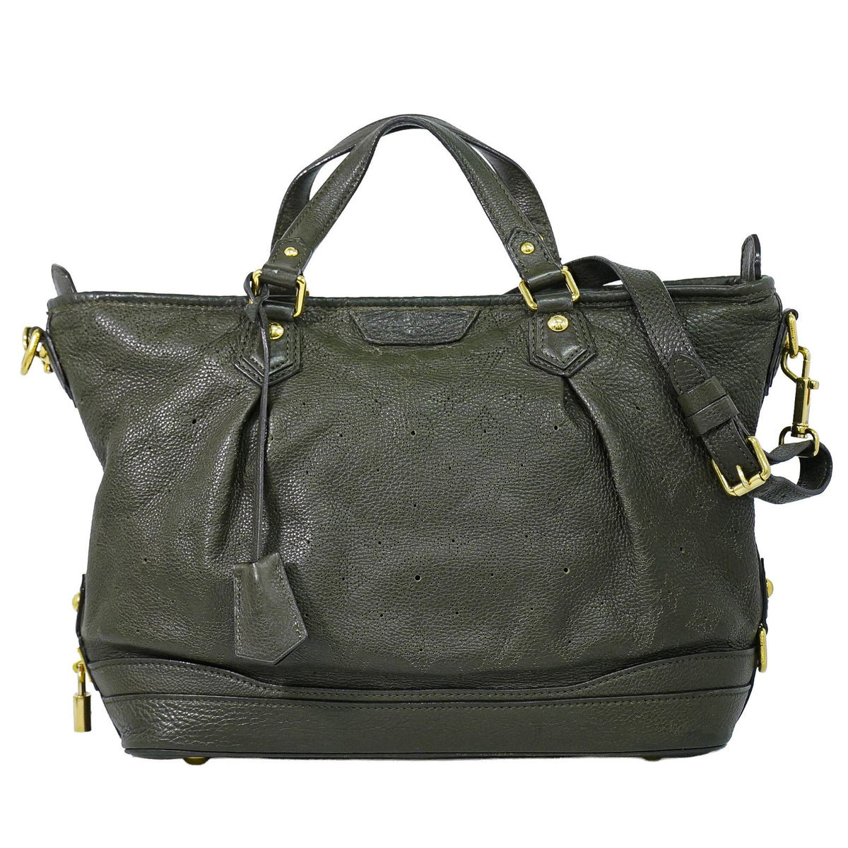 Louis Vuitton Stellar Mahina Leather Khaki Bag