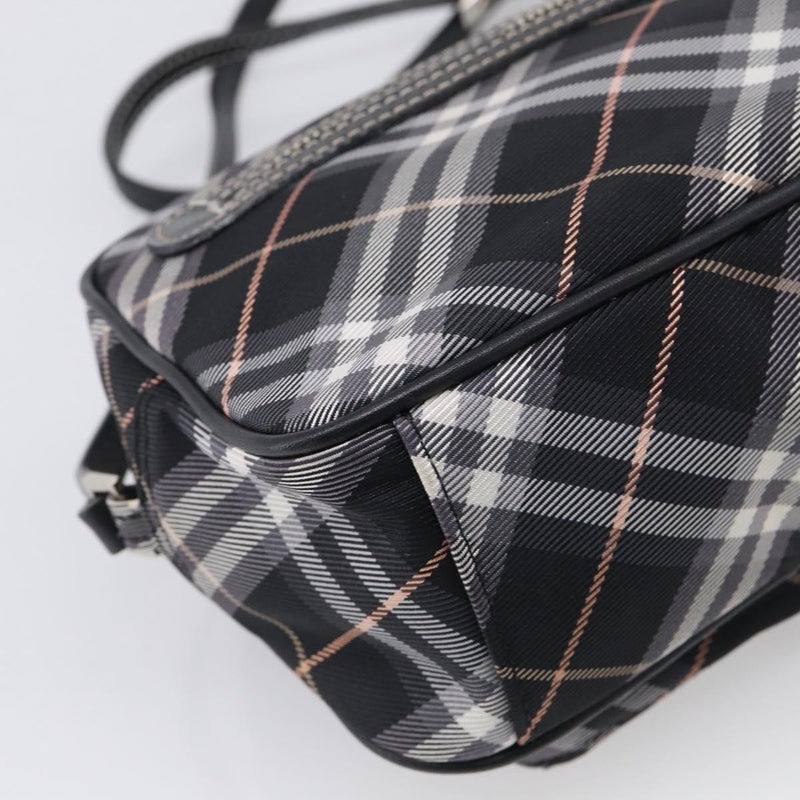 Burberry Nova Check Blue Label Nylon Black Bag