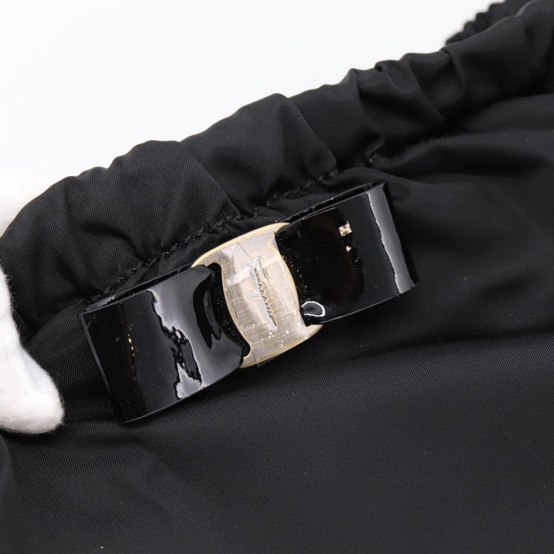Salvatore Ferragamo Vala Tote Nylon Black