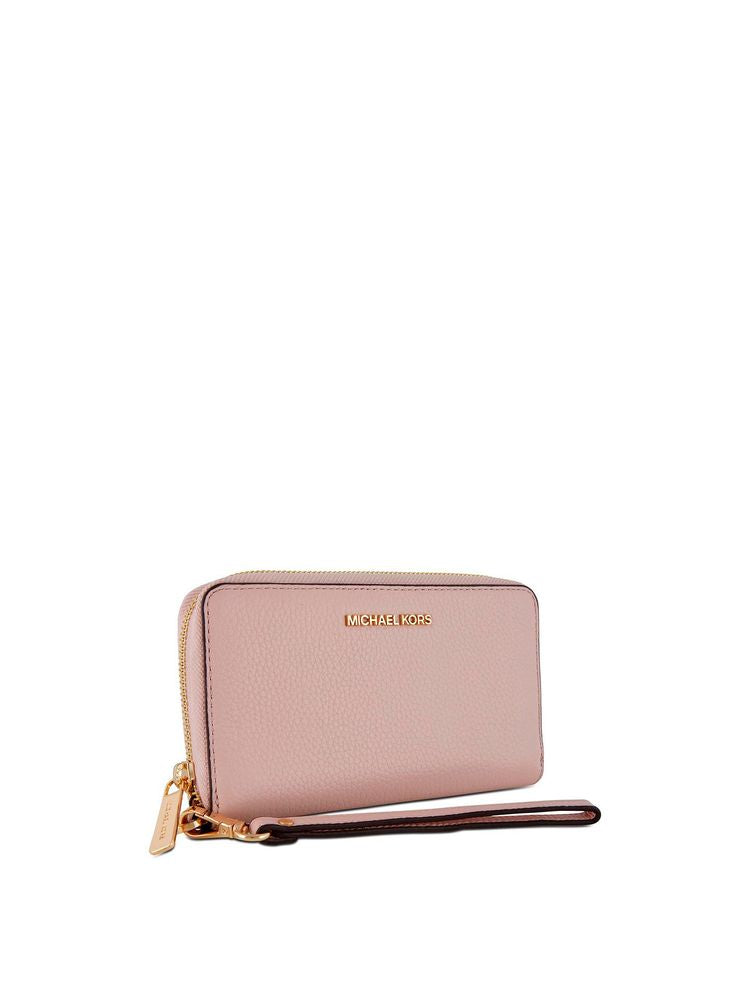 Michael Kors Leather Multifunction Travel Wallet — Pink