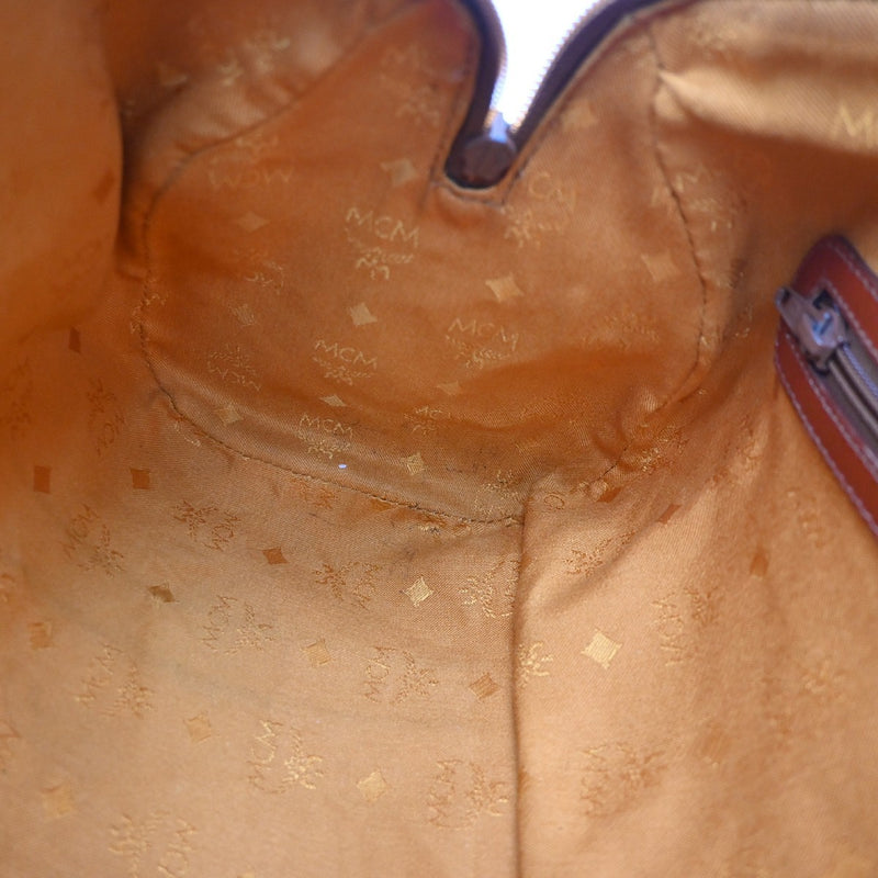Mcm Visetos Leather Brown Bag