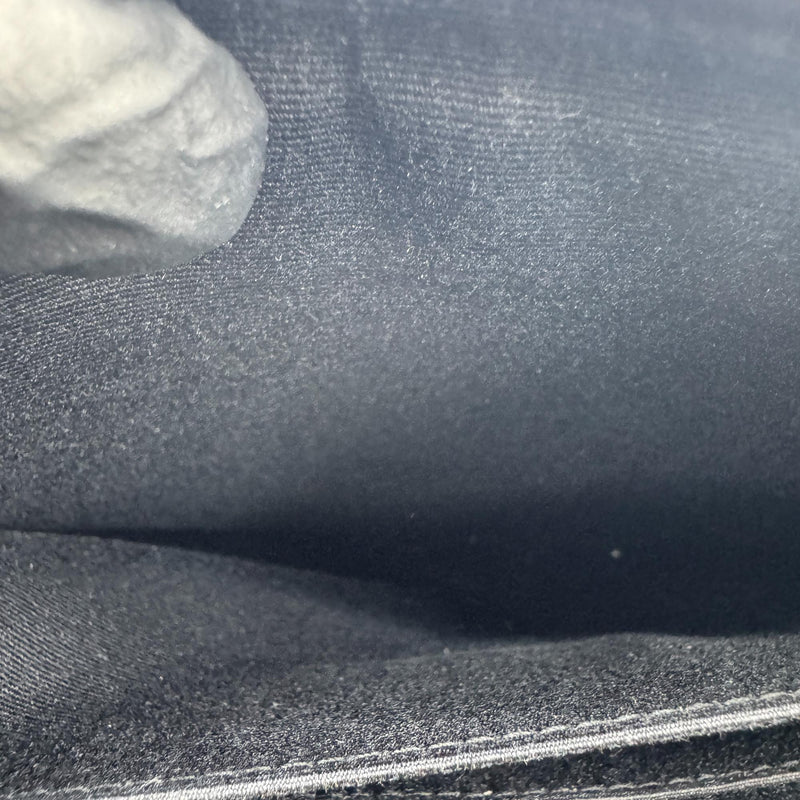 Saint Laurent Classic Monogram Wristlet Leather Black Calfskin Bag