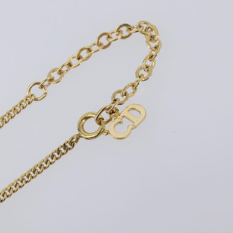 Christian Dior Cd Cube Charms Pendant Metal With Crystals Gold Bijoux
