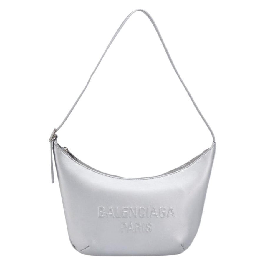 Balenciaga Mary Kate Sling Leather Silver Bag