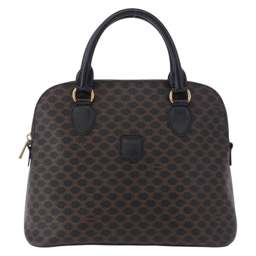 Celine Macadam Toile Triomphe Black Canvas Bag