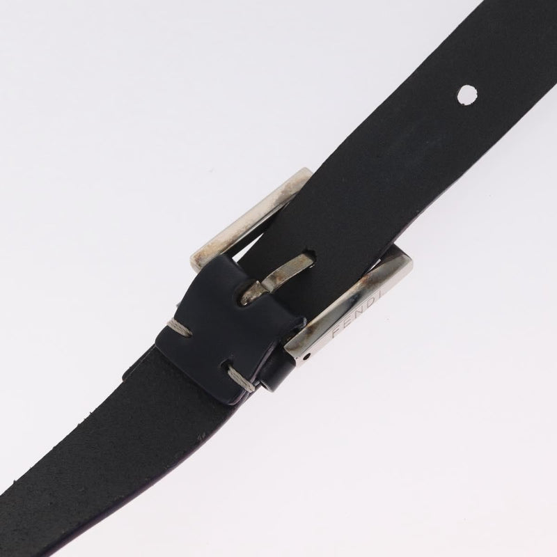 Fendi Shoulder Zucchino Canvas Navy Bag