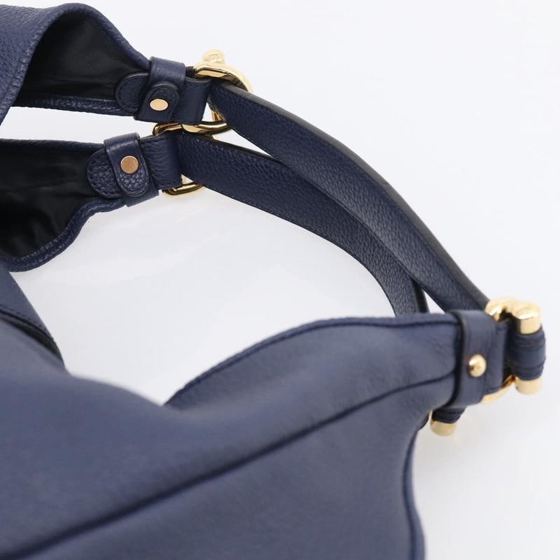 Loewe Calle Hobo Leather Navy
