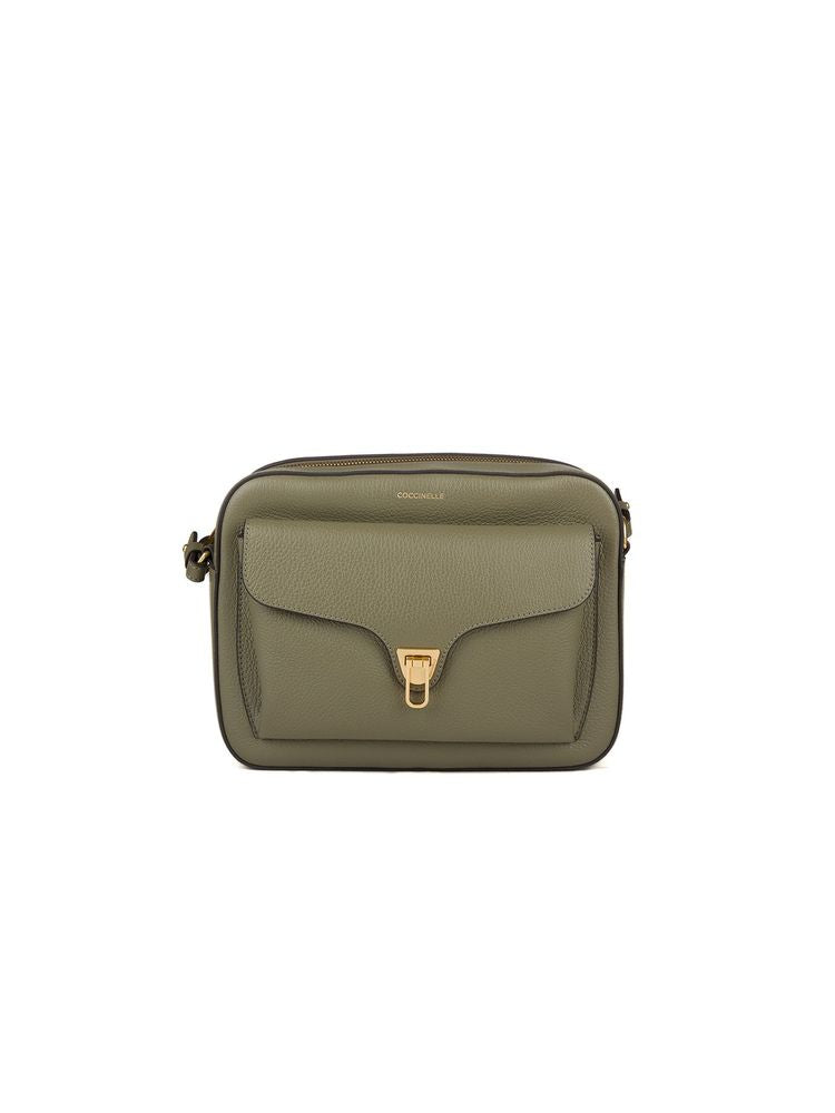 Coccinelle Beat Crossbody Bag — Green Cowhide
