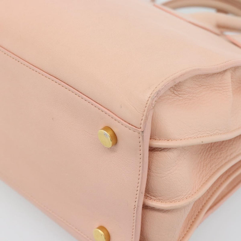 Saint Laurent Sac De Jour Leather Pink Bag