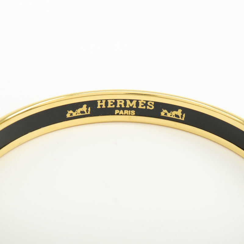 Hermes Bangle Printed Enamel Gold Gold_plated Bijoux