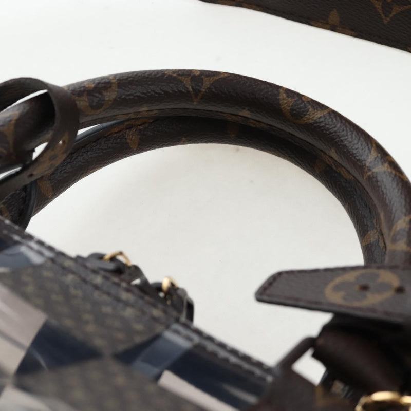 Louis Vuitton Keepall Bandouliere Monogram Chess Coated Canvas And Pvc Brown Bag