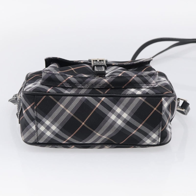 Burberry Nova Check Blue Label Nylon Black Bag
