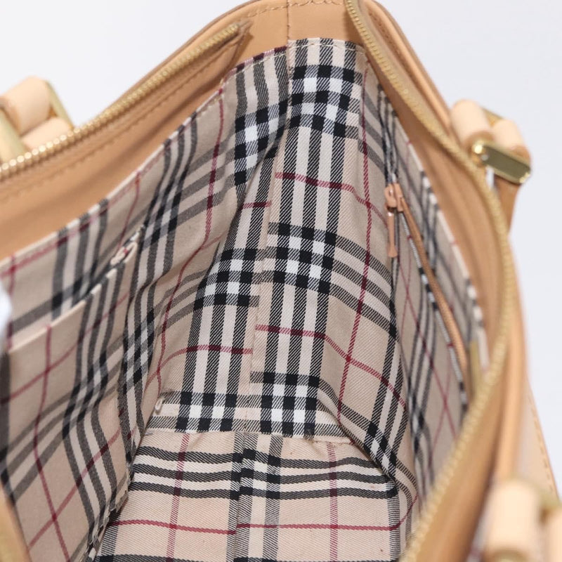 Burberry Handbag Leather Beige Bag