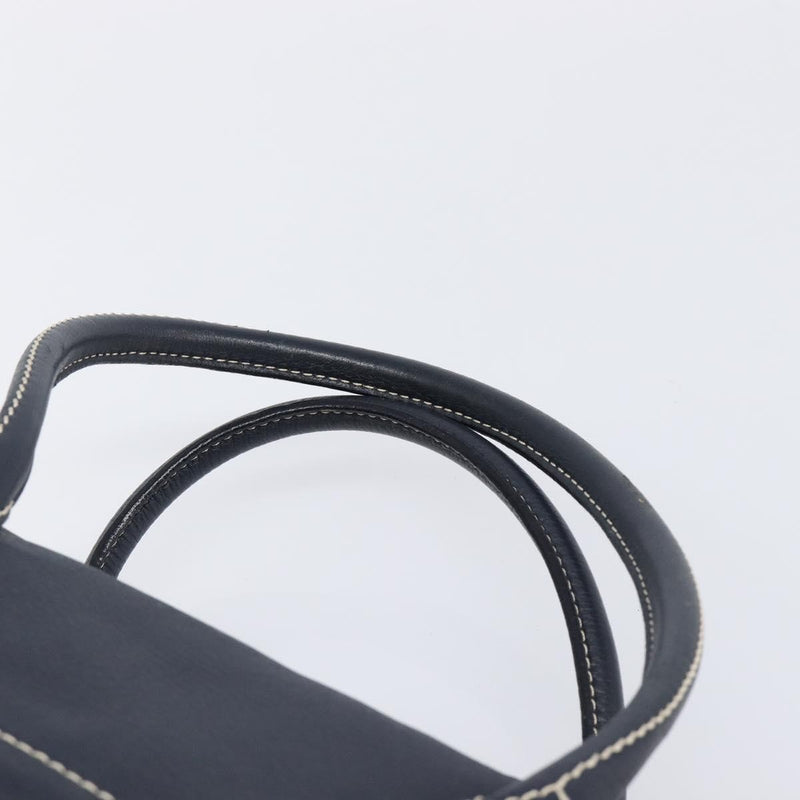 Celine Top Handle Leather Black Bag