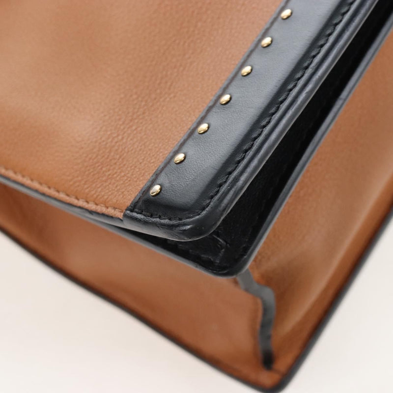 Louis Vuitton Cour Marly Leather With Studded Detail Beige Bag