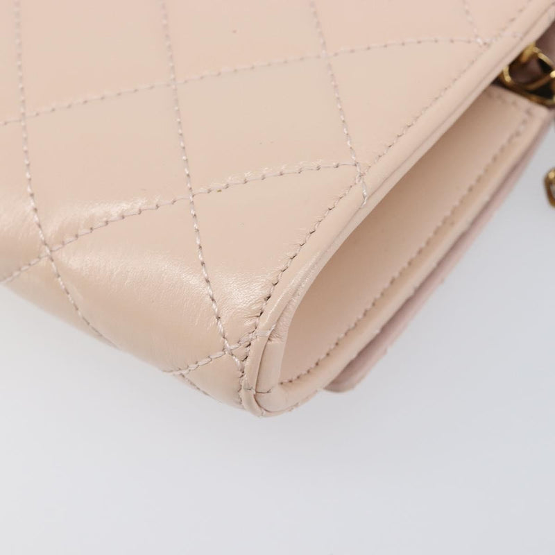 Versace Greca Goddess Convertible Clutch Leather Pink