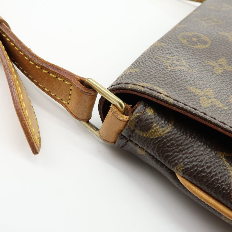 Louis Vuitton Musette Tango Monogram Canvas Brown Bag