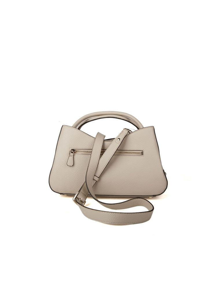 Guess Jessa Girlfriend Top Handle Bag — Taupe Polyurethane