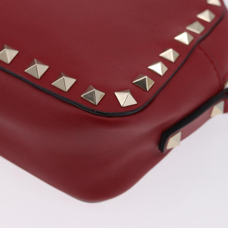 Valentino Garavani Rockstud Camera Leather Red Bag