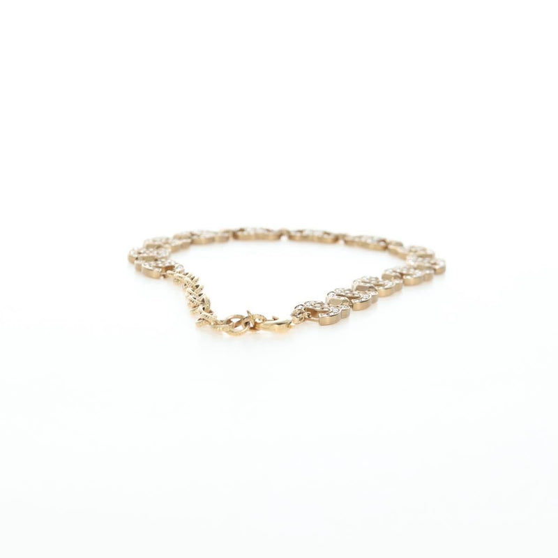 Chanel Cc Link Choker Metal With Crystals Gold Bijoux