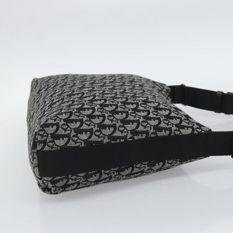 Christian Dior Vintage Trotter Messenger Diorissimo Canvas Black