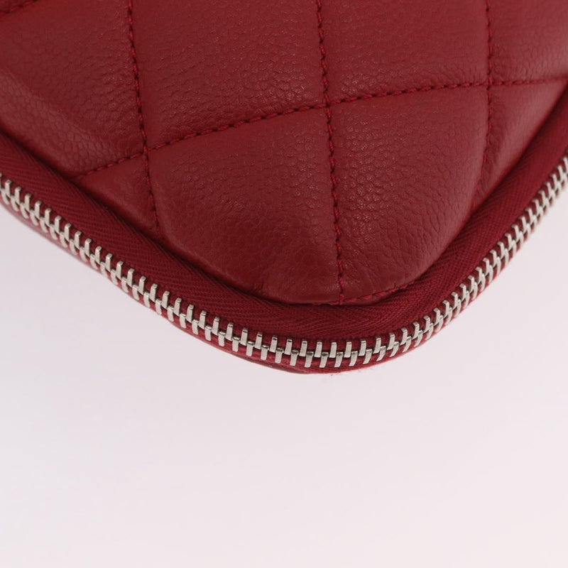 Chanel Timeless Cc Expandable Quilted Caviar Red Leather Bag